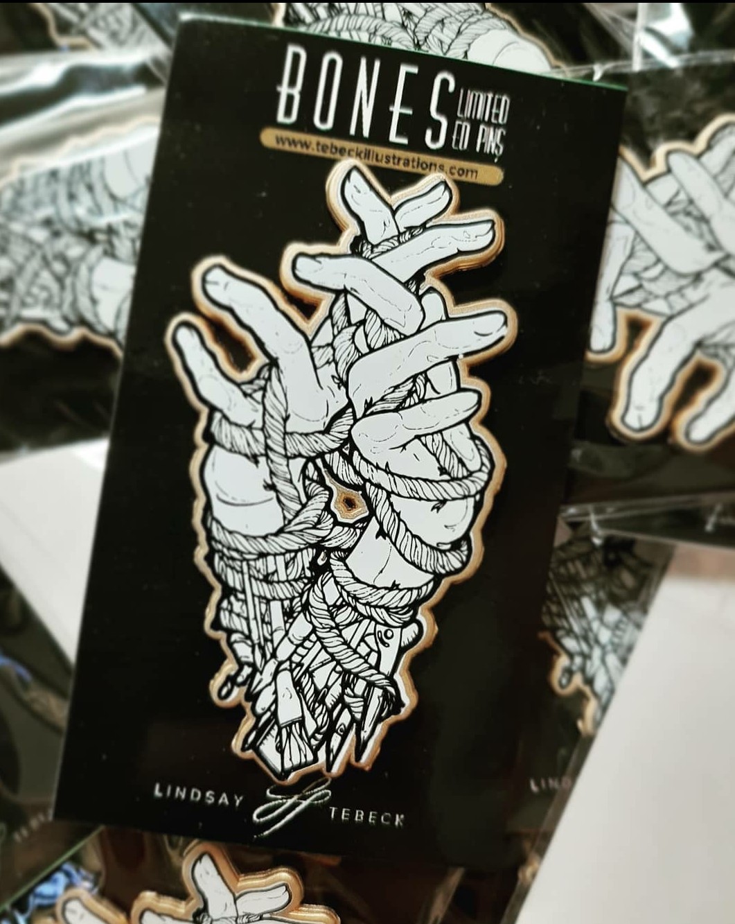 Bones (limited edition) - Enamel Pins - Limited Quantity - $25